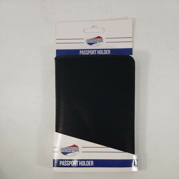 Passport Holder American Tourister Black NEW Protects RFID Chips Factory Package - Picture 11 of 12